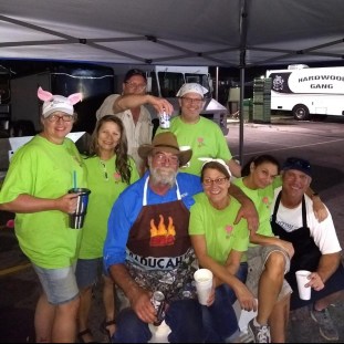 BBQ volunteers